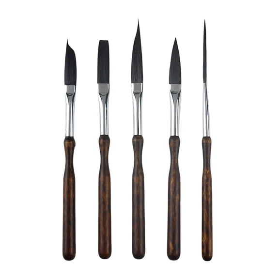 5 Pcs Pinstriping Brush Long Liner Brush Scroll Striper Paintbrushes Brushes High Performance Striping Brushes