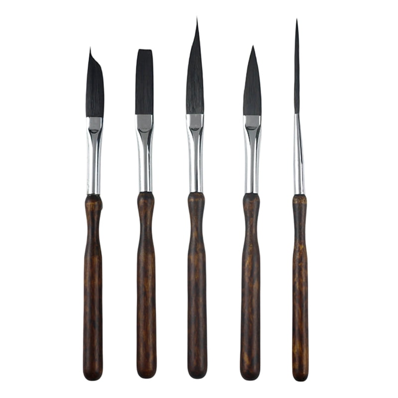 5 Pcs Pinstriping Brush Set for Professional Art and Detailing, High ...
