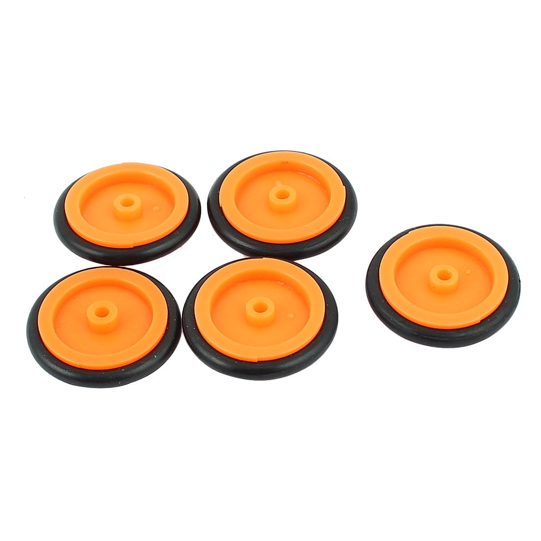 5 Pcs Plastic 20mm Diameter 4mm Thickness DIY Gear Rubber Band Pulley