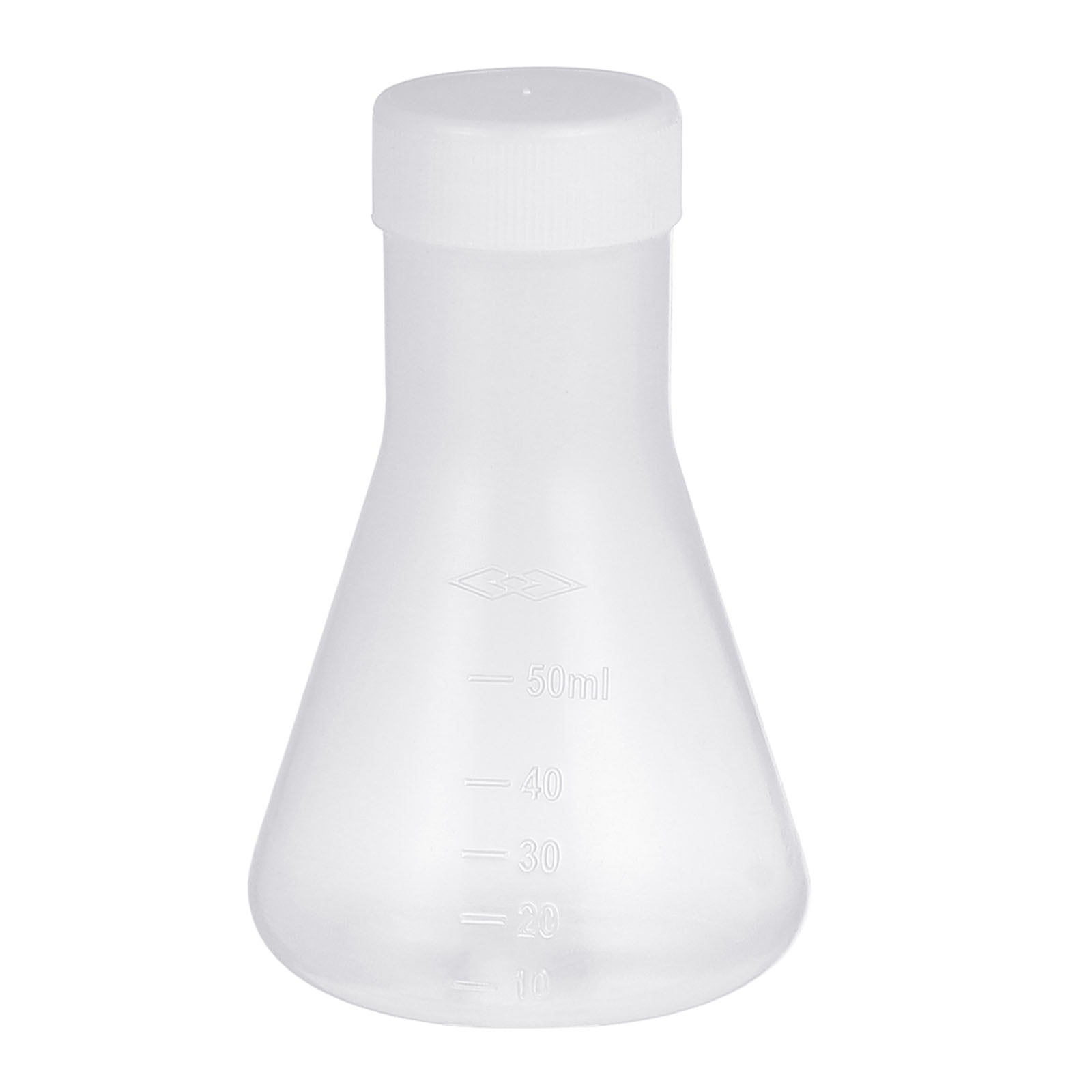5 Pcs Plastic Flask Professional Erlenmeyer Flask Transparent Science