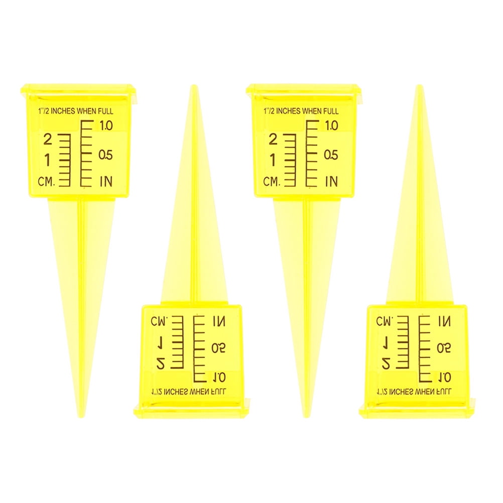5 Pcs Plastic Measuring Cup Sprinkler Gauge Outdoor Rain Lawn Tools Rainfall Test Tube