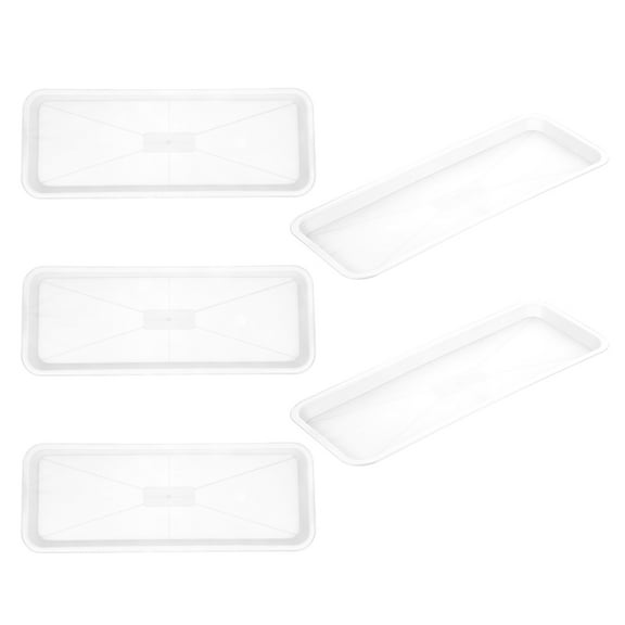 5 Pcs Plastic Tray Rectangle Plant Tray Bonsai Tray Pot Tray Shallow Rectangular Drip Tray