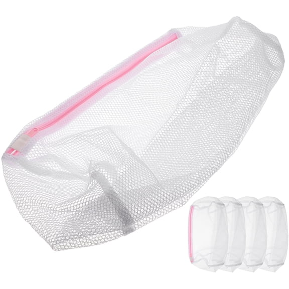 5 Pcs Polyester Garment Bag Mesh Laundry Bags for Delicates Clothing Zipper Organizer Travel Washing Machine