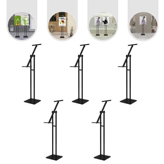 5 Pcs Poster Stand Adjustable Poster Board Stand Double-Sided Pedestal Sign Stand Floor Standing Sign Holder for Display Banner Poster Holder Stands