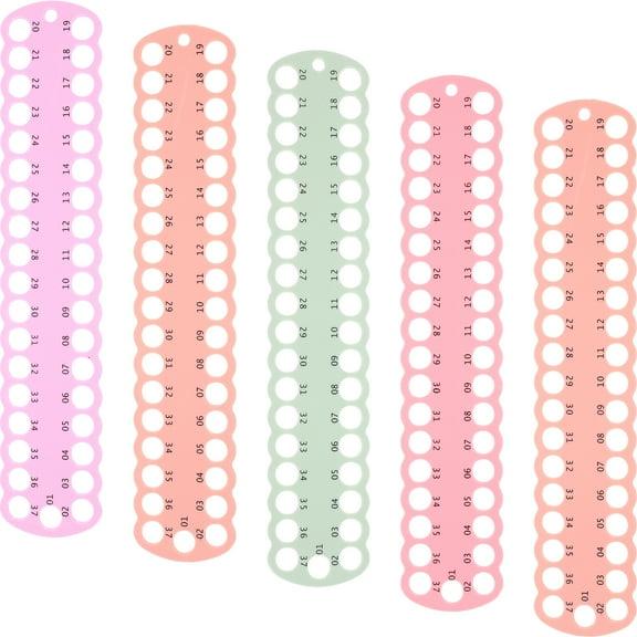 5pcs Plastic Thread Board Holder for Sewing Use Assorted Color Compact Storage Organizer