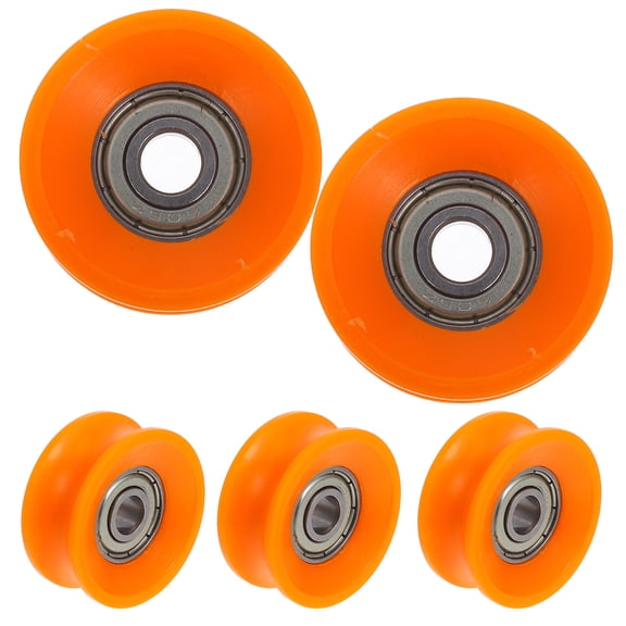 WASHWEPE 5Pcs Sliding Door Pulley Wheel for Furniture and Cabinets