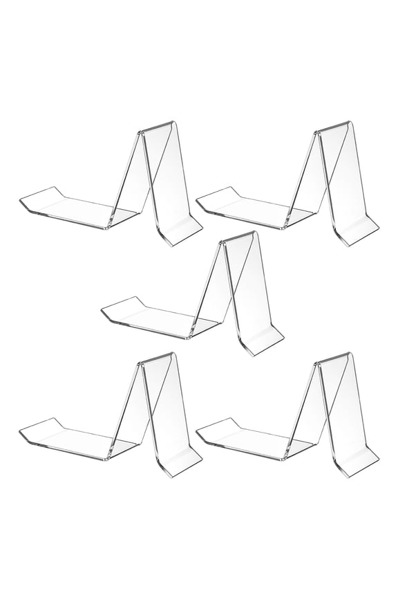 Set of 5 Transparent Puppet Shoe Display Stands for Shoes 14.3x8.3x4.3 cm Organizer Rack