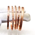 thumbnail image 1 of 5 Pcs. Pure Solid Copper Cuff Bracelet For Women and Men Arthritis Copper Bangle, 1 of 4