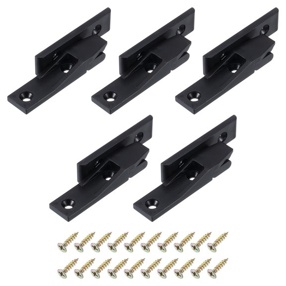 5 Pcs Push-On Clips Corner Buckle Joint Bracket with Screws