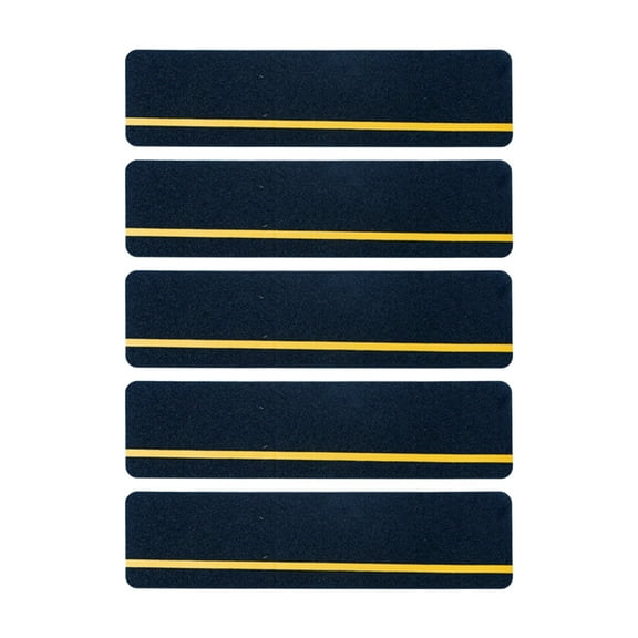 5 Pcs Pvc Frosted Waterproof Non-Slip Reflective Stickers 24x3.9x0.03 Inches, Wear Resistant Step Floor Tape No Strip for Safety Stairs Decks