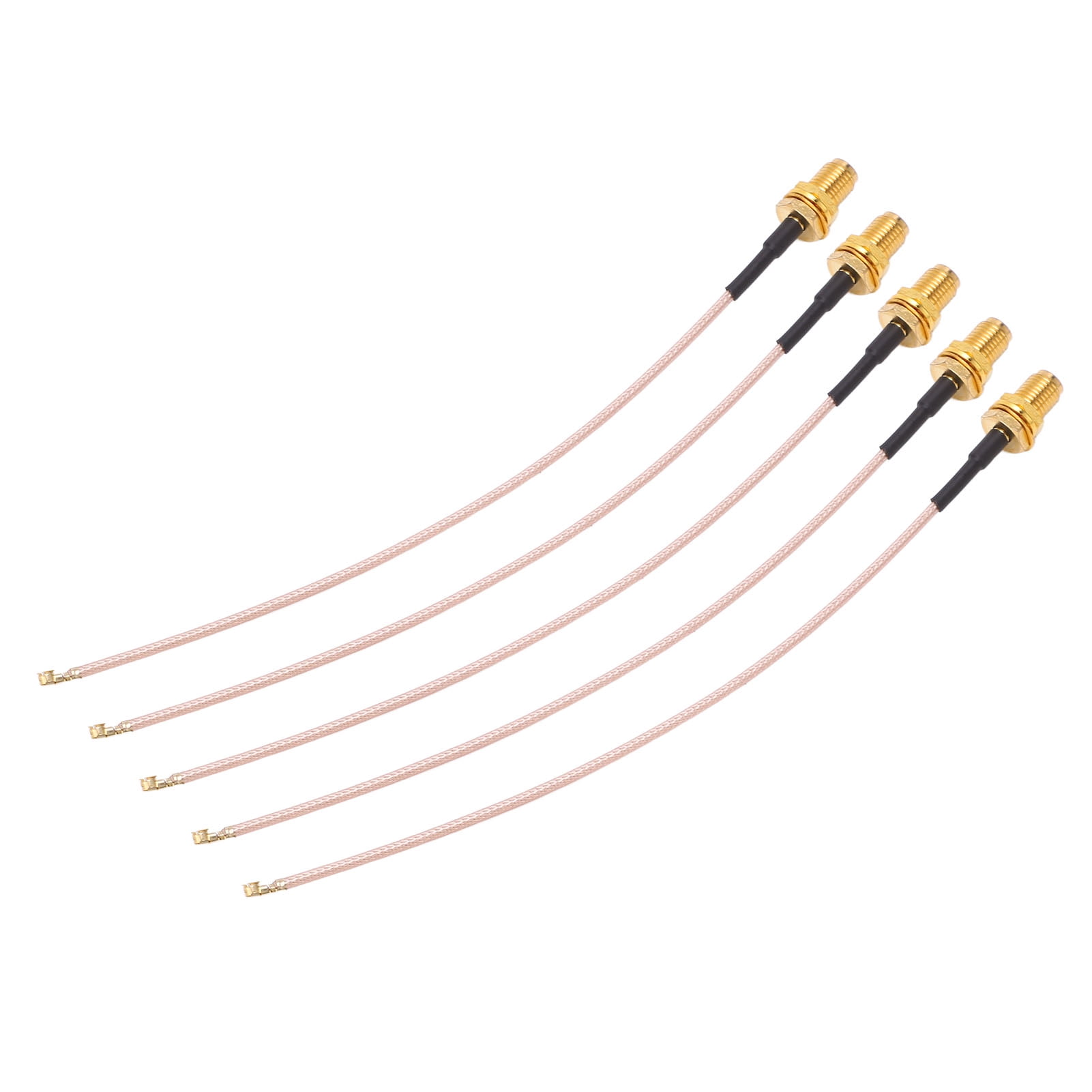 5 Pcs RF Coaxial Coax Cable SMA To IPEX RG178 Double Layer Shielding RF