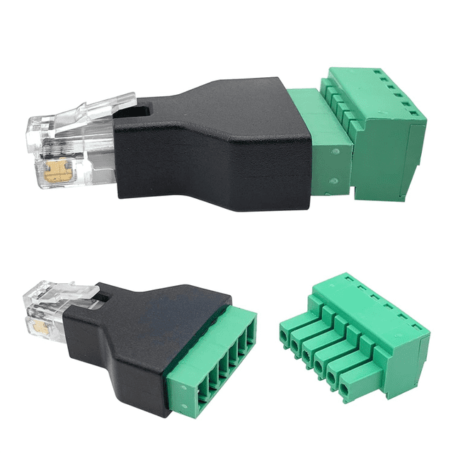 Produktbild von Telefon-Adapter, RJ12-Buchse, RJ12-Buchse, Schwarz