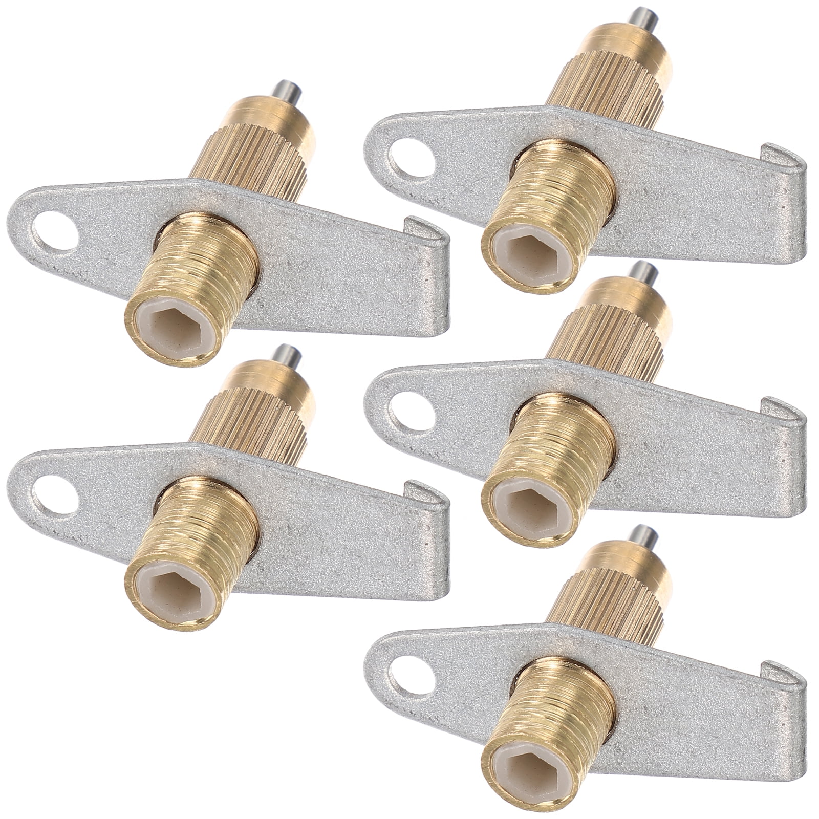 5 Pcs Rabbit Water Fountain Feeder Metal Pole Waterer Nozzle Rabbits