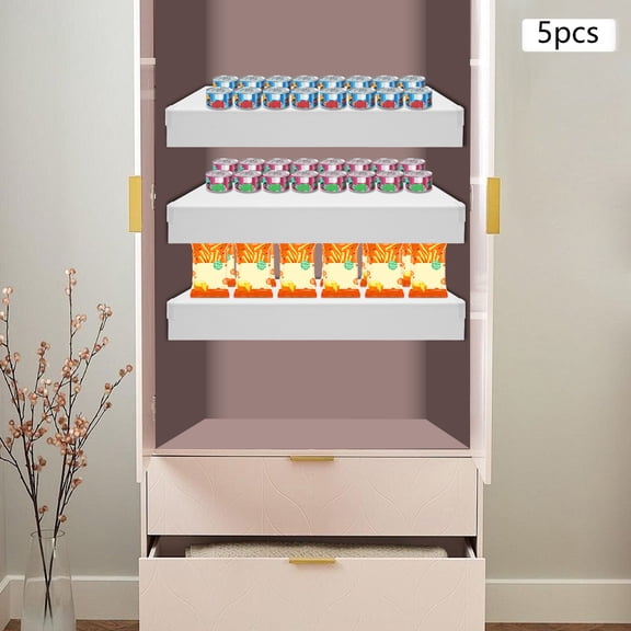 5 Pcs Foamed Pvc Wire Rack Covers Pantry Shelves Covers for Bathroom Kitchen 24*16*3in