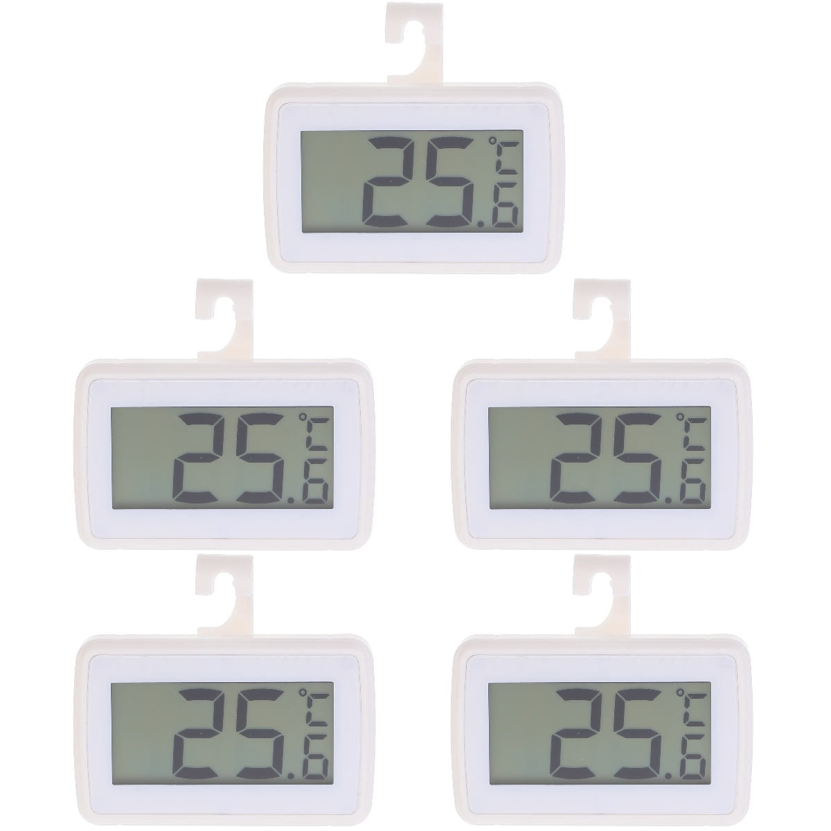 5 Pcs Refrigerator Thermometer Fridge Temperature Portable Waterproof ...