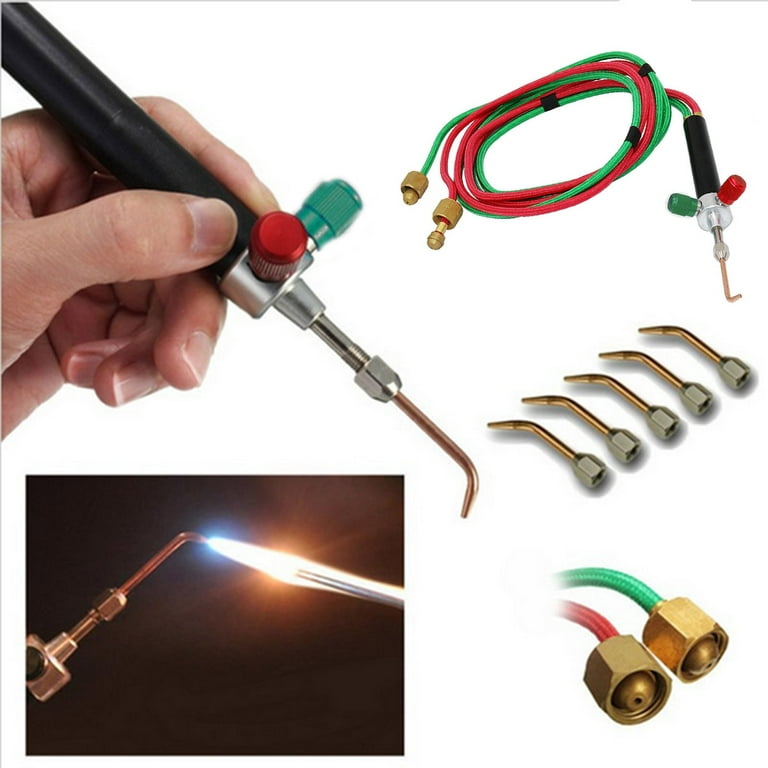 5 Pcs Replaceable Tips, Jewelry Soldering Torches Soldering Kit for Jewelry Repairing Torch, Size: 21 x 15 x 6 cm