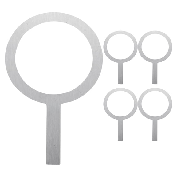 5 Pcs Reusable Stainless Steel Milk Tea Cup Rim Protector for Cafe and Tea Shop Baking Cup Ring Cover