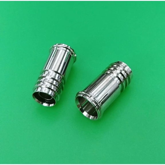 (5 Pcs) Rg6 F Push-On W/ Attached 1/4" Ring Connector