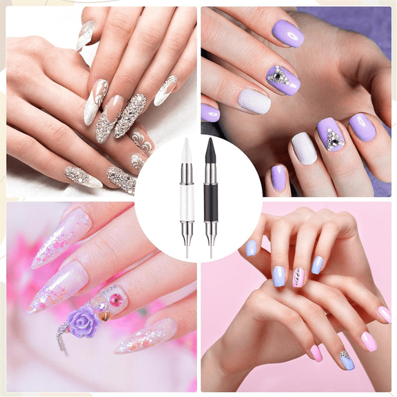 5 Pcs Rhinestone Picker Tool, Rhinestone Applicator Tool, Wax Pencil for Rhinestones Wax Pen for Rhinestones Gem Picker