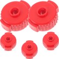 thumbnail image 1 of 5 Pcs Roller Cymbal Stand Felts Cymbal Quick Assembly Nuts Cymbal Quick Release Cap Bracket to Disassemble Red Plastic, 1 of 6
