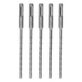 5 Pcs Rotary Hammer Drill Bit 160mm Length 2 Flute Self Centering
