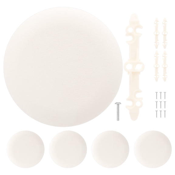 5 Pcs Round Ceiling Cover Plate for CP3540, Plastic Electrical Box Cover for Standard 3-1/2 inch to 4 inch Round Electrical Boxes