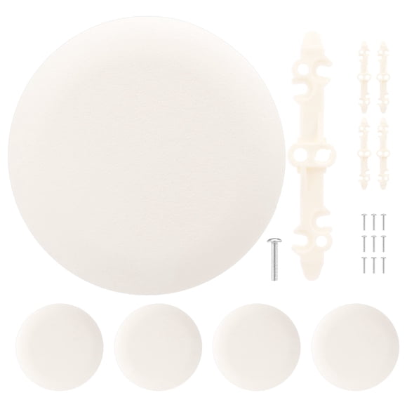 5 Pcs Round Ceiling Cover Plate for CP3540, Plastic Electrical Box Cover for Standard 3-1/2 inch to 4 inch Round Electrical Boxes