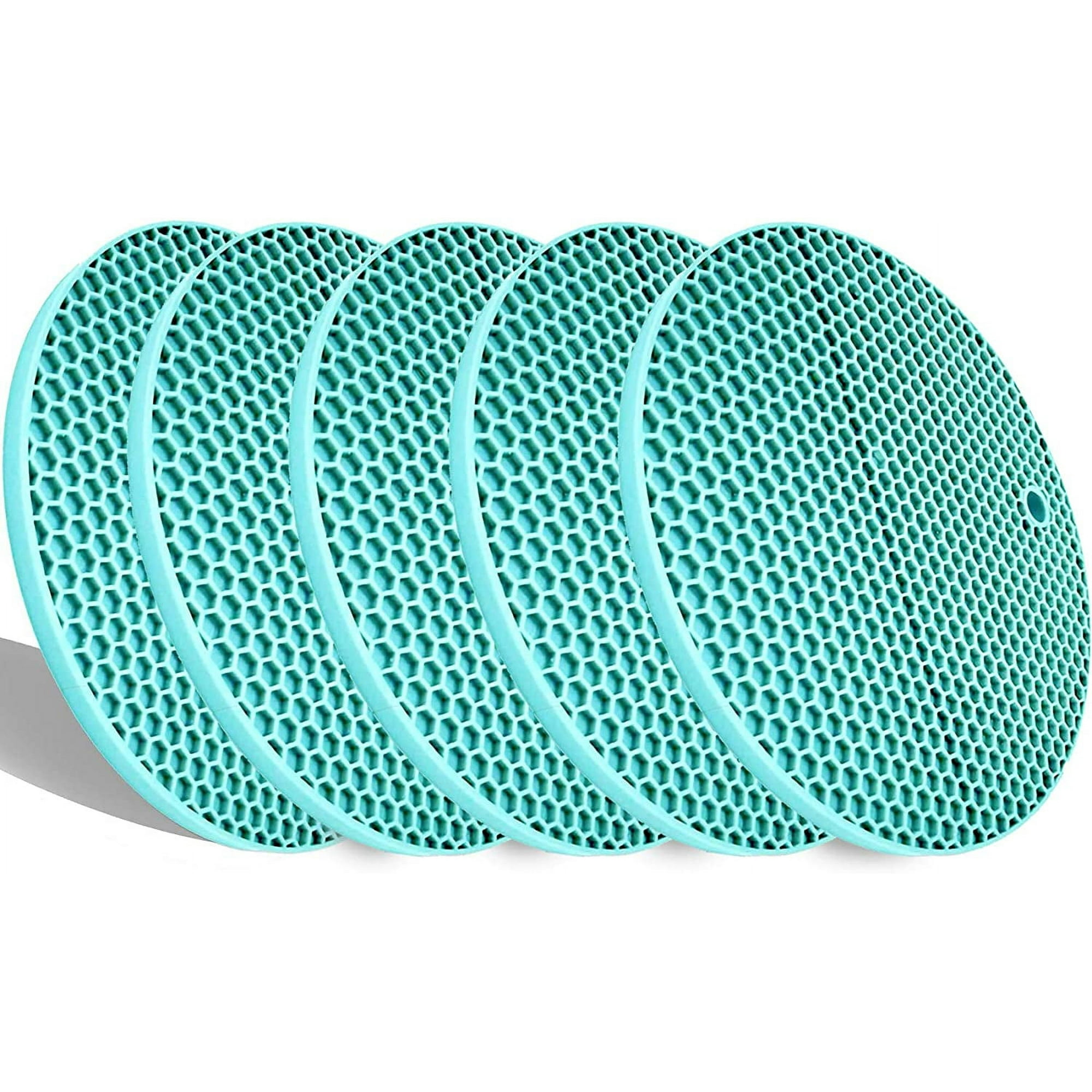 https://i5.walmartimages.com/seo/5-Pcs-Round-Silicone-Trivets-Pot-Holder-Mats-Extra-Thick-Heat-Resistant-Kitchen-Countertop-Mats-Honeycomb-Rubber-Hot-Pads-Dishes-Flexible-Jar-Opener-_cfb4a48c-e4f0-45e4-91c0-2878a8b8a2da.b8388a25a339a39d3c710411e368c116.jpeg?odnHeight=2000&odnWidth=2000&odnBg=FFFFFF