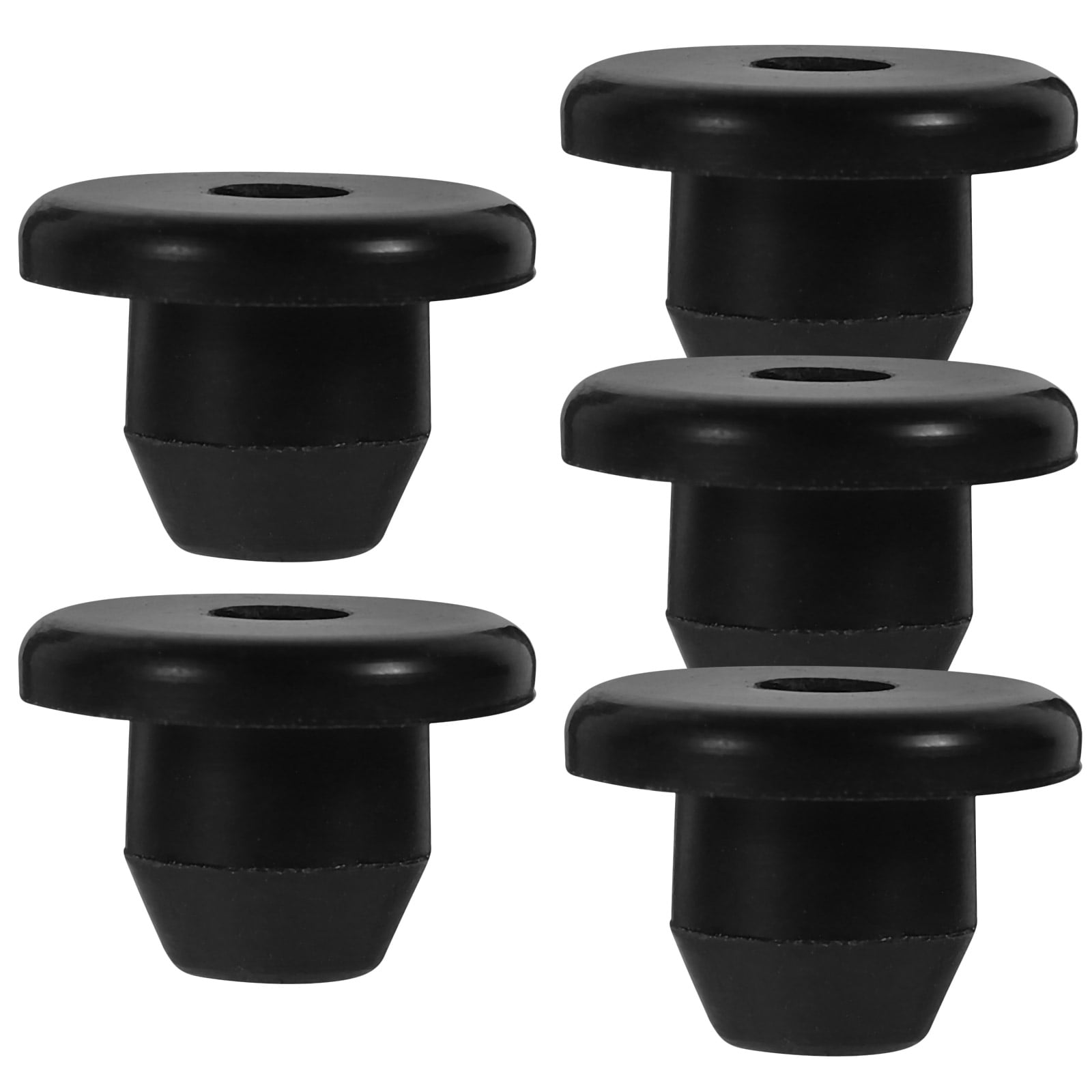 5 Pcs Rubber Plug Hydraulic Filler Bung Electric Car Jack Trolley Pad Bottle Black