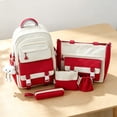 thumbnail image 1 of 5 Pcs School Backpack for Teens Campus Backpack Use Shoulder Daypack Bundle Travel Bag, 1 of 3