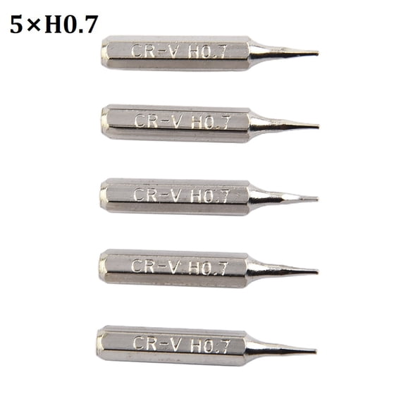 5 Pcs Screwdriver Bit H4×28mm Small H0.7 H0.9 H1.5 H2 H3 H4 Screwdriver Head 4mm Hex Shank For Hand Repair Tool
