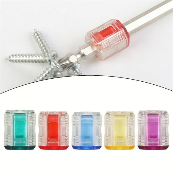 5 Pcs Screwdriver Magnetizer Demagnetizer Magnetic Bit Holder Magnet Ring