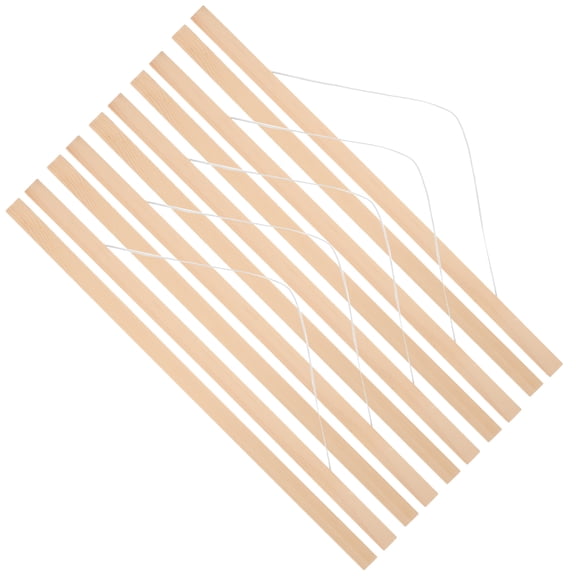 5 Pcs Scroll Decoration Natural Poster Hanger Wooden