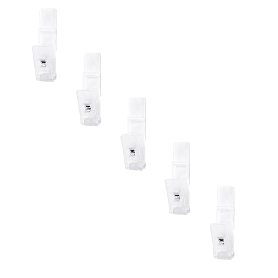 5 Pcs Self Adhesive Clips,Plastic Rotatable Tapestry Sticky Springless Hanger, Towel Holder,Wall Clip,3.46 Inch Rotatable Transparent Mini Plastic Clips for Home Poster Photo Decorations,Clear