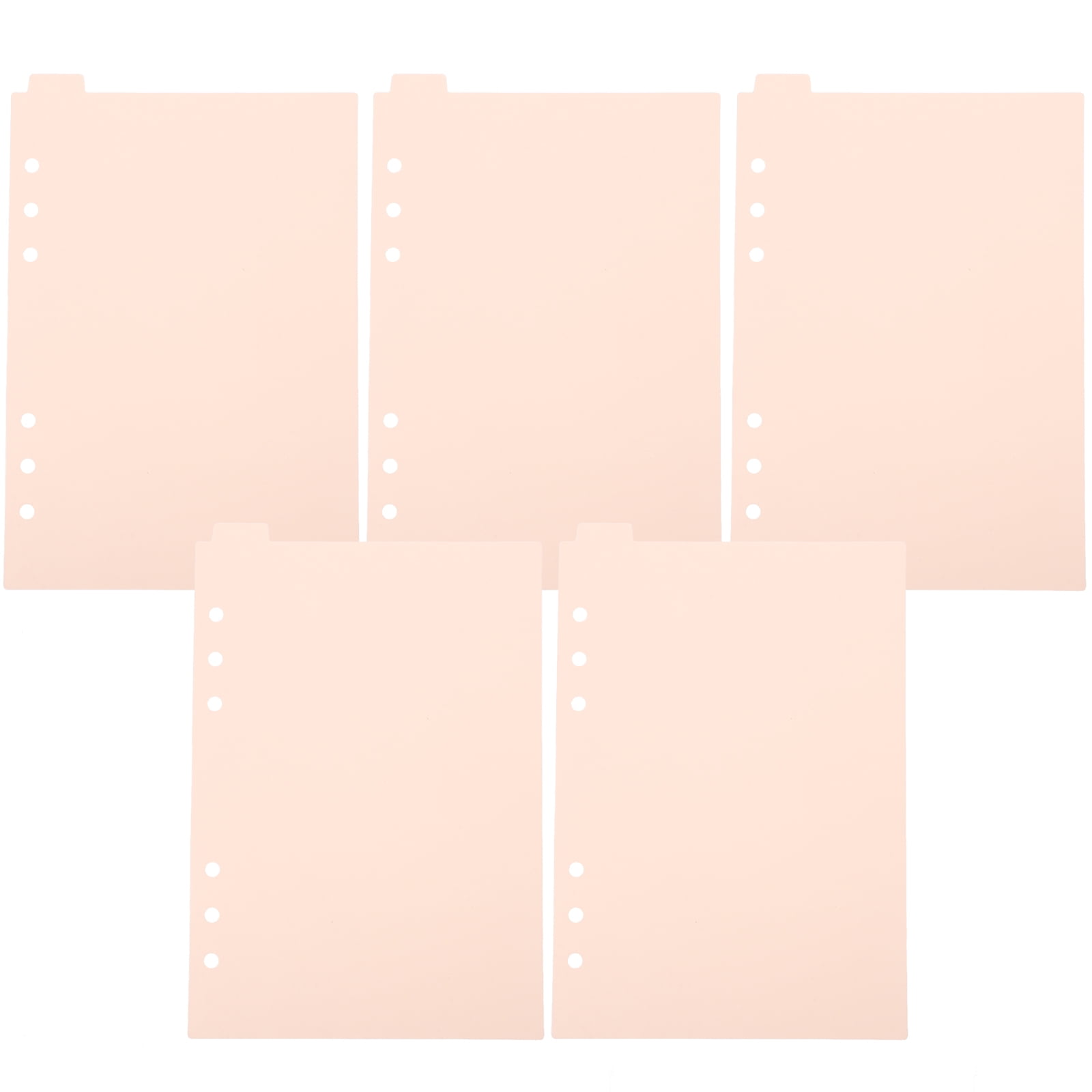 5 Pcs Separator Paper Binder Clips 8 Tab Dividers for 6 Ring Tabs