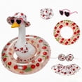 thumbnail image 1 of 5 Pcs/Set Bikini Porch Goose Outfits With Sunglasses, 23 Inch Summer Fashion Clothes, Stylish Ornament For Tropical Yard Goose Decor (H), 1 of 6