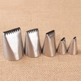 thumbnail image 1 of Raindrops 5Pcs Stainless Steel Cake Decorating Nozzles for Baking Tools Cream Squeeze, 1 of 5