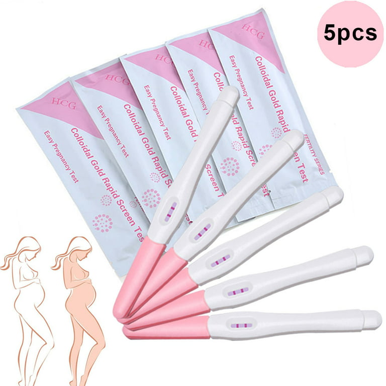 5 Pcs/Set Pregnancy Test Kit Home Accurate Urine Testing Early