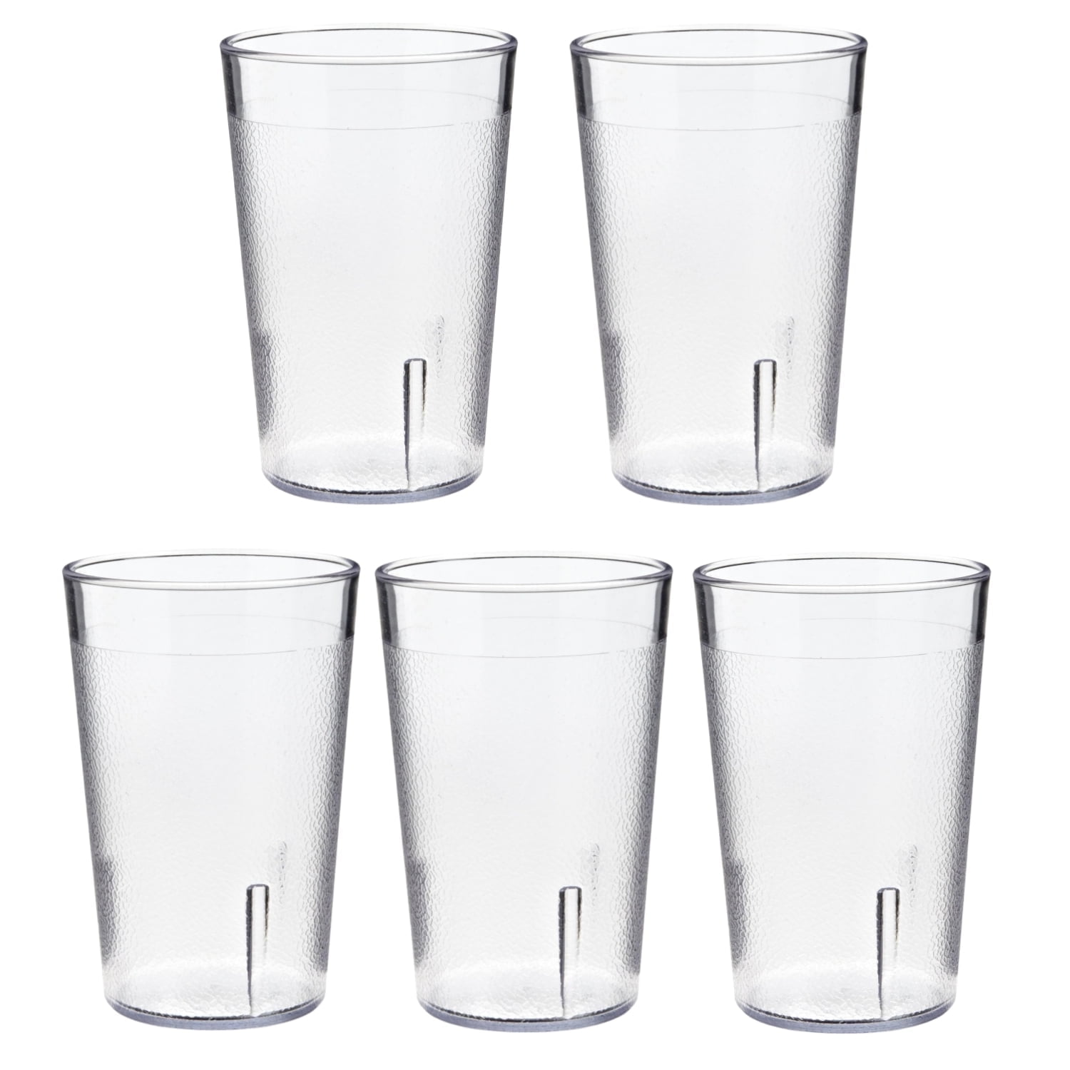 5 Pcs Shatterproof Plastic Tumblers Reusable Acrylic Glasses Break ...