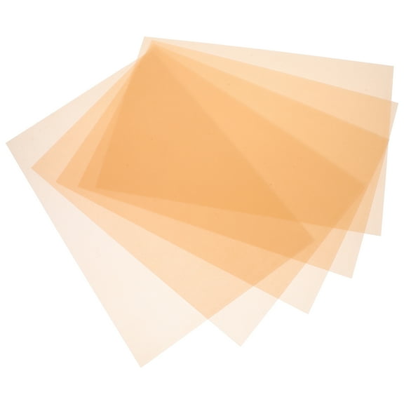 WHAMVOX Printable Heat Shrink Sheet for DIY Crafts with Matte Finish BOPS Material Golden Color 5 Sheets