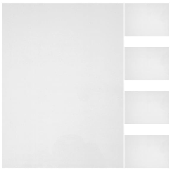 WHAMVOX Printable Heat Shrinkable Sheet for DIY Crafts with Matte Finish BOPS Material Silver 5pcs