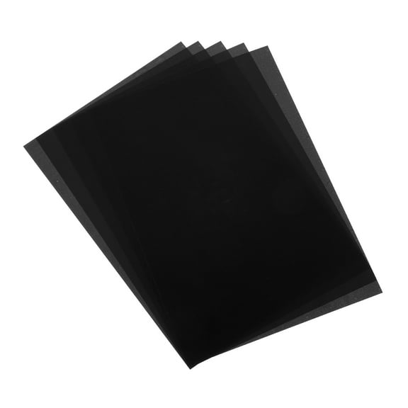 5 Pcs Shrink Plastic Sheets, 8x12 Inch Shrink Films Paper, Black