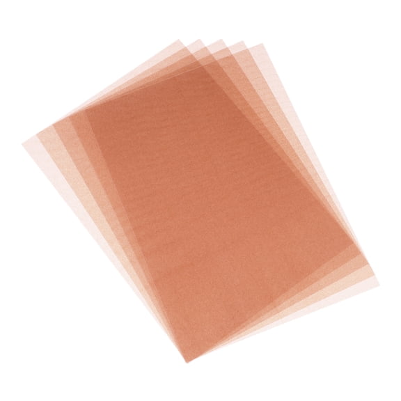 5 Pcs Shrink Plastic Sheets, 8x12 Inch Shrink Films Paper, Rose Gold