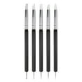 thumbnail image 1 of 5 Pcs Silicone Clay Sculpting Tool Double-Ended Shaper Pens Modeling  Tool for DIY Handicraft, Black, 1 of 5