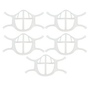 5 Pcs Silicone Mask Brackets 3D Mask Inner Support Mask Holder with Buckles
