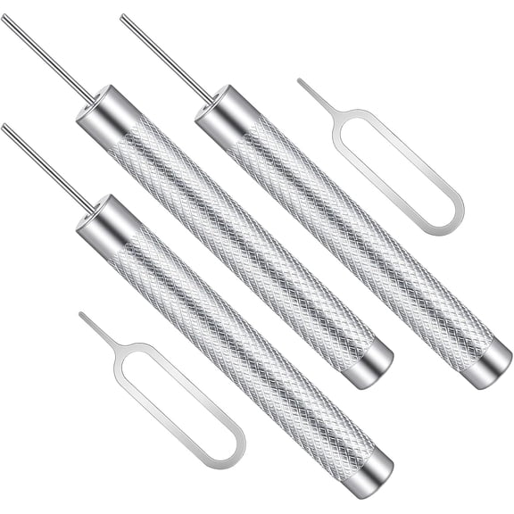 5 Pcs Sim Card Removal Tool Set, Universal Tray Sd Tool, 0.8 Mm Needle Opener Ejector Compatible with All Smartphones & Tablets, Essential Portable Tech Kit