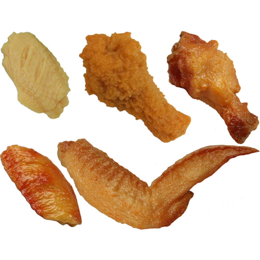 5 Pcs Simulation Chicken Leg Wings Store Supplies Lovely Drumstick Artificial Simulated Fried