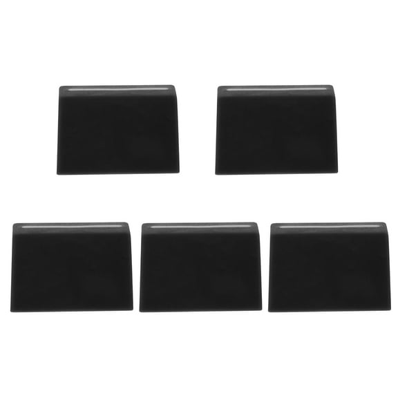 FENGGUIQU 5Pcs Black Mixer Slider Caps Replacement Fader Knobs for Sound Console Easy Control
