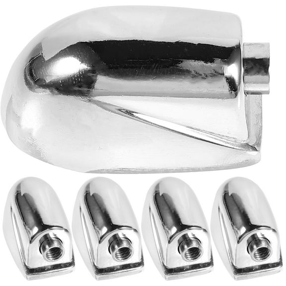 5 Pcs Snare Drum Lug Tom Drum Lugs Drum Hardware 3.9X1.9X2.67cm Silver