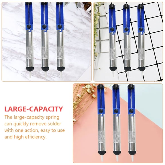 5pcs Aluminum Alloy Desoldering Pump Suction Tin Pen Soldering Sucker